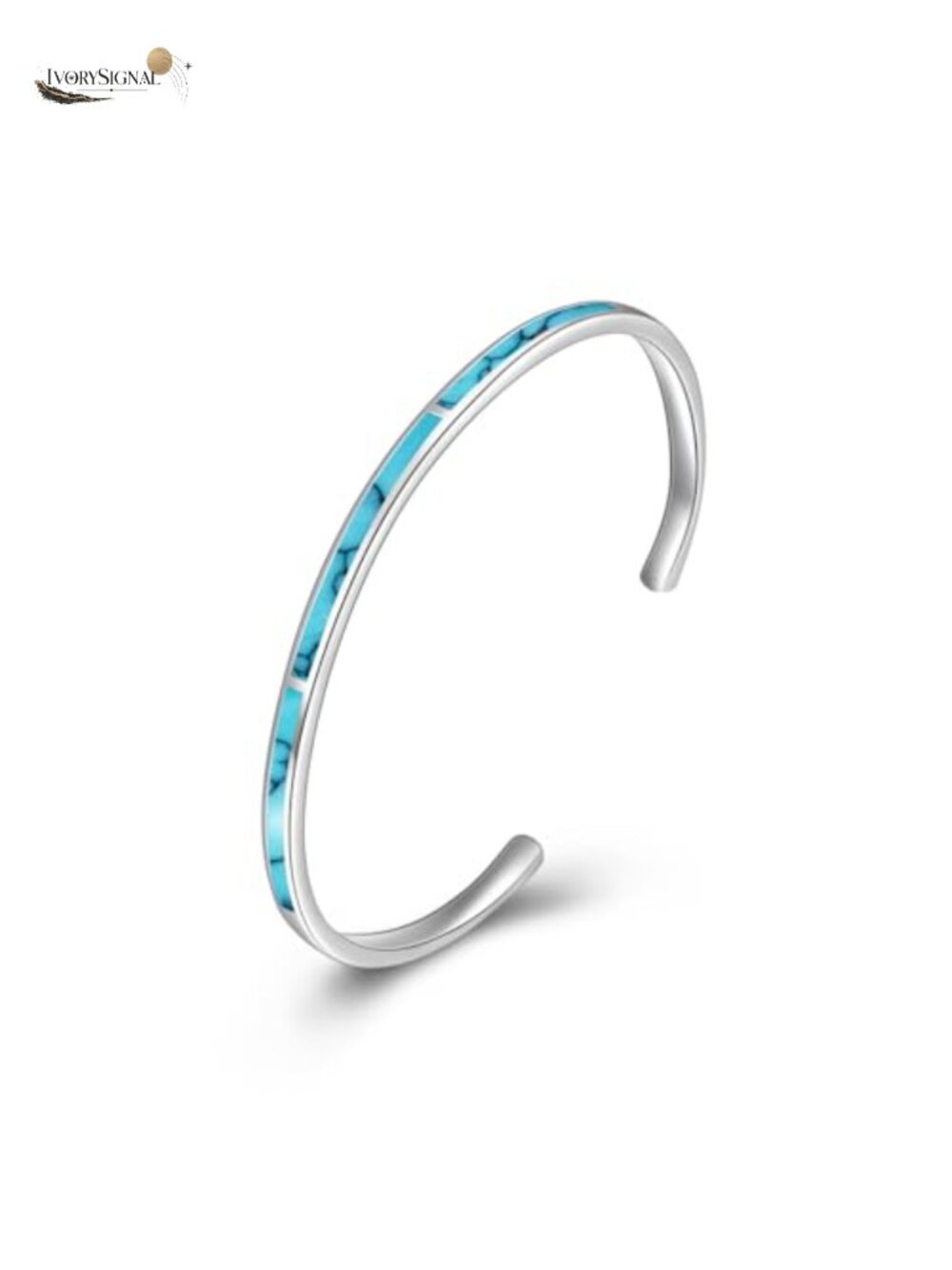 Sterling Silver Opal Cuff Bangle Bracelet Adjustable